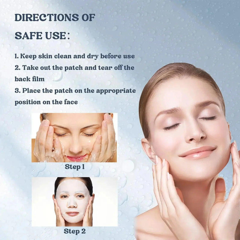 Máscara facial antirrugas de colágeno